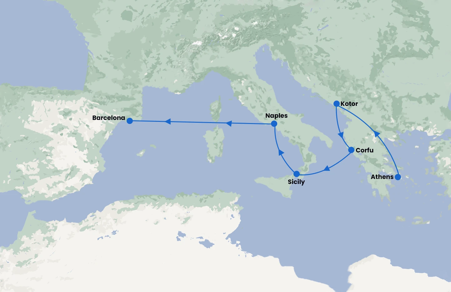 Athens stay and Mediterranean Cruise with Sun Princess for 12 Nights